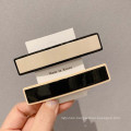 New Lady Acrylic Hair Barrettes Bow Knot Black White Fashion Accessories Hairpin Korean Clip Exquisite Spring Clip